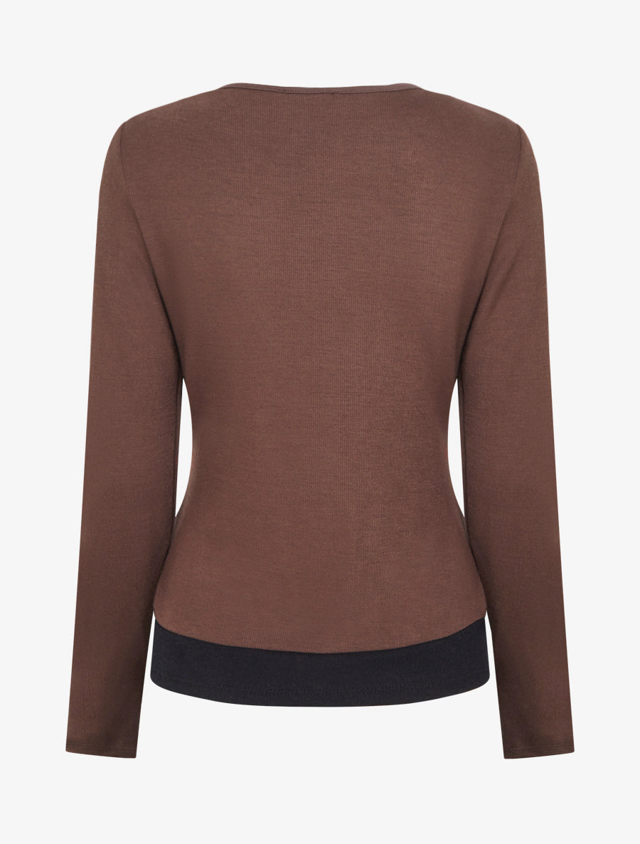Pull fin trompe-l&