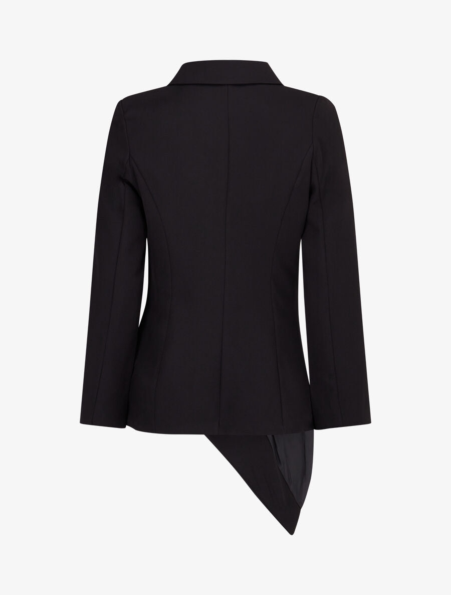 Veste asymétrique à plis - Noir - 2