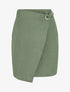 Jupe style portefeuille à oeillet - Kaki - 1