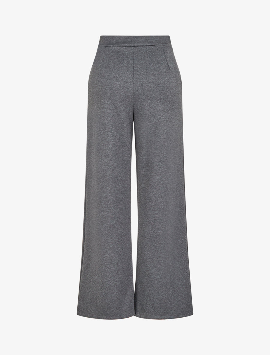 Pantalon taille à pan boutonné - Gris anthracite - 2