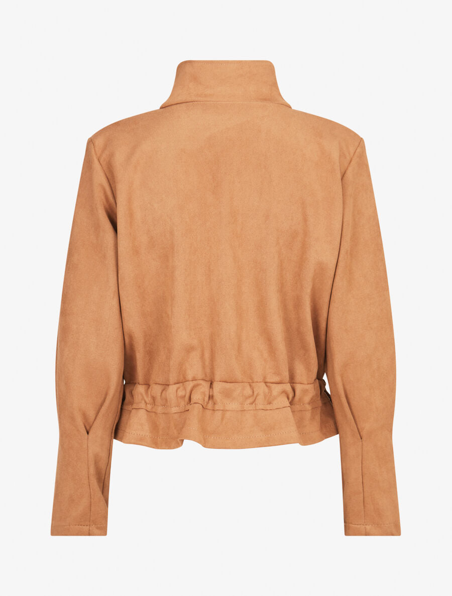 Veste souple en suédine - Camel - 2