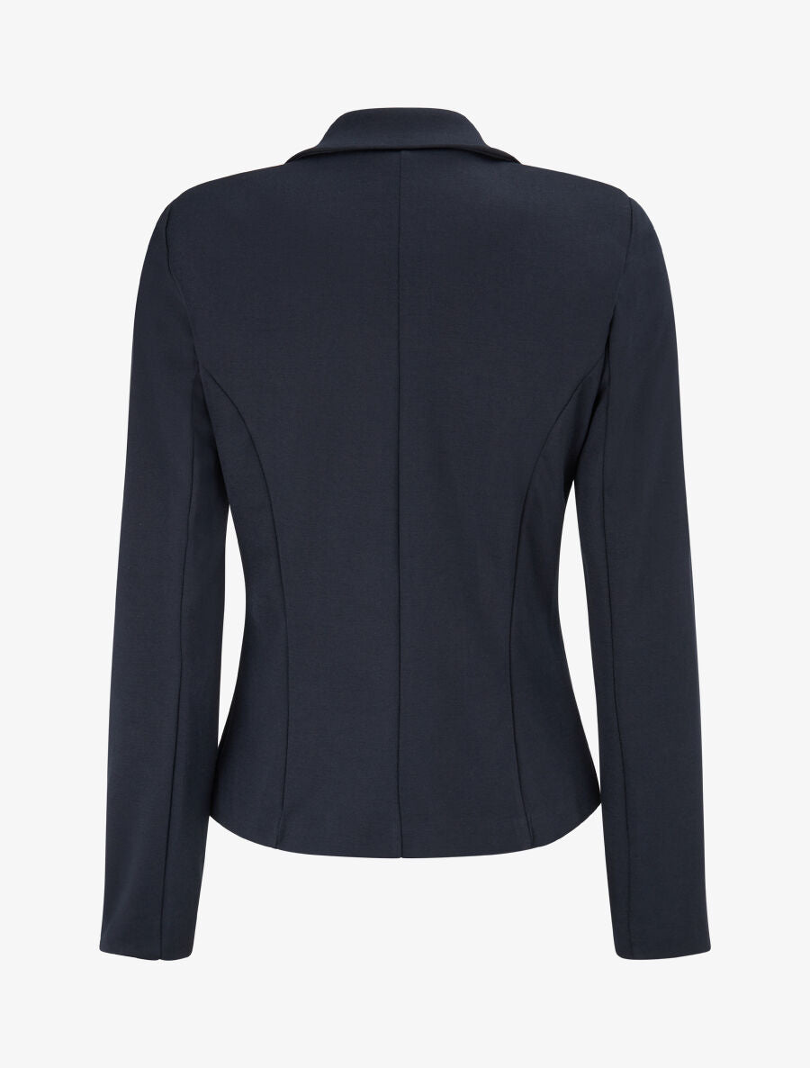 Veste ajustée à col cranté - Marine - 2