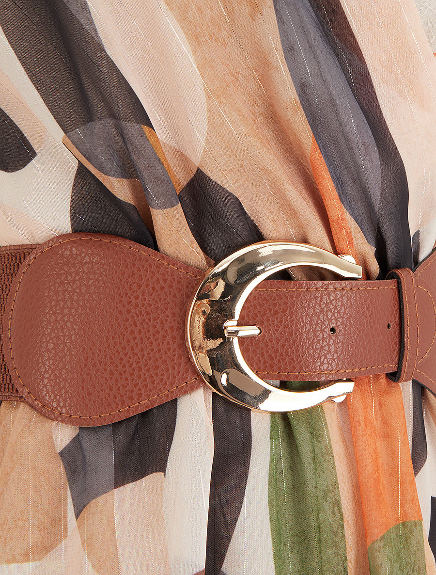 Robe patineuse sans manches imprimé fantaisie - Noir - 3