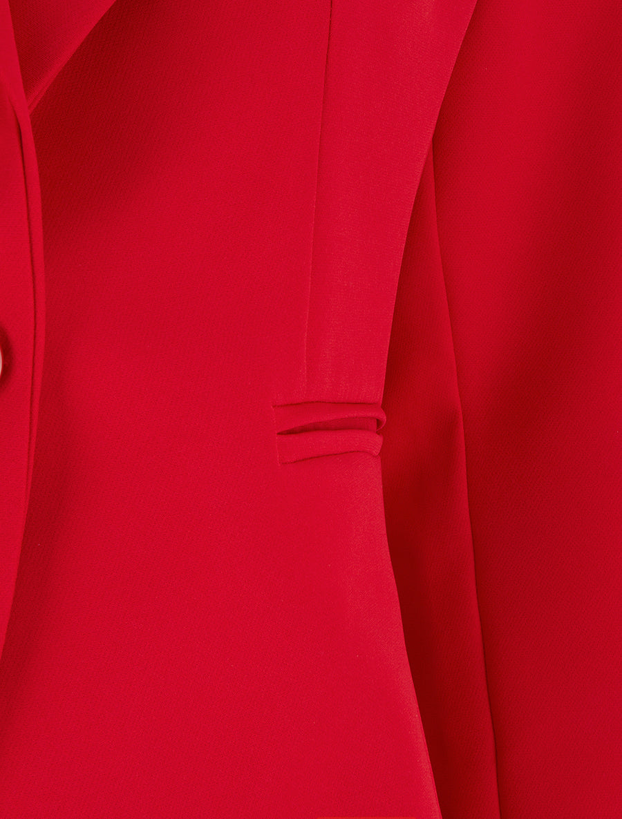 Blazer droit classique - Rouge - 3