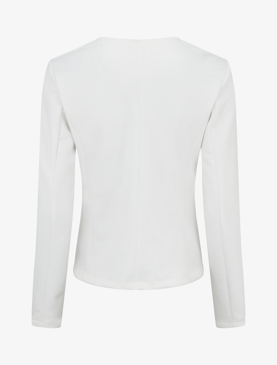 Veste en suédine zippée - Blanc - 2
