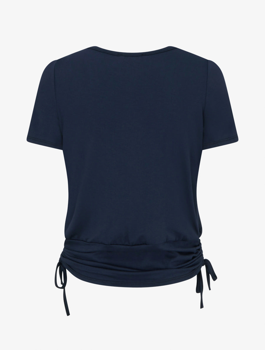 Top effet superposé à chaînes - Marine - 2