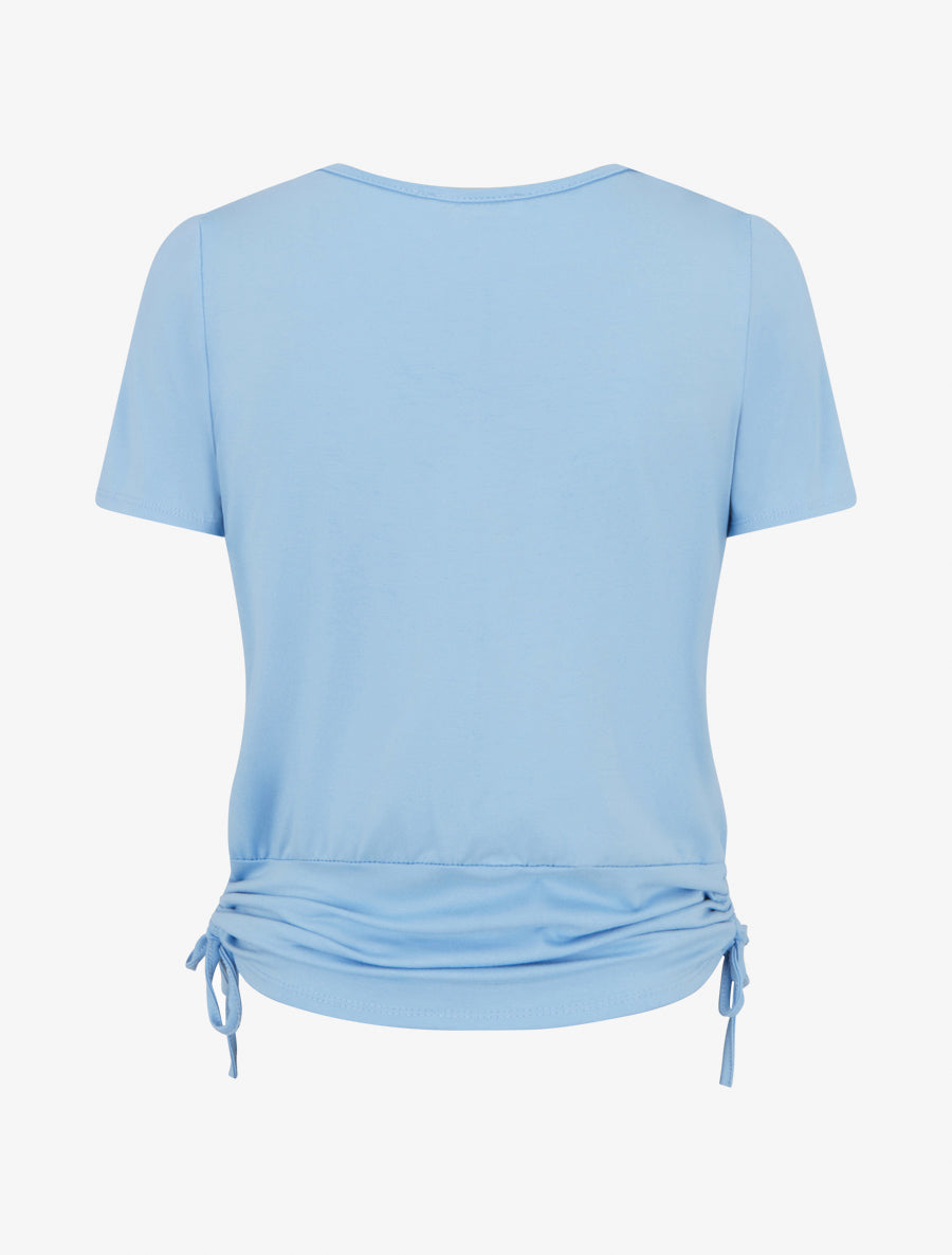 Top effet superposé à chaînes - Bleu ciel - 2