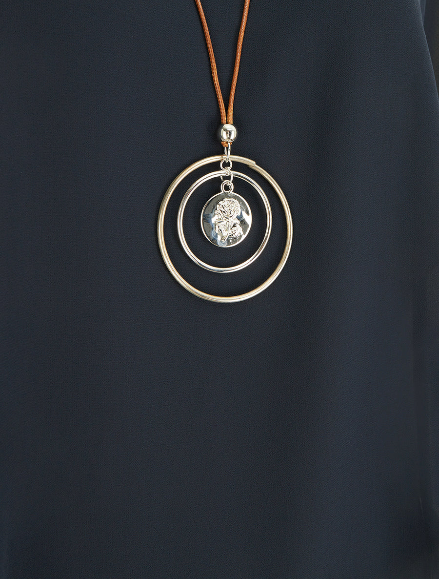 Top droit fluide en voile - Marine - 3