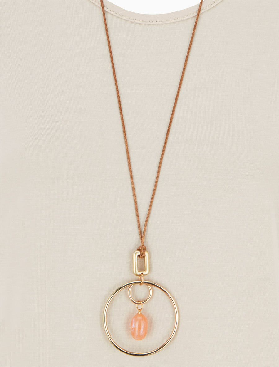 Top manches courtes à bords asymétriques - Beige - 3