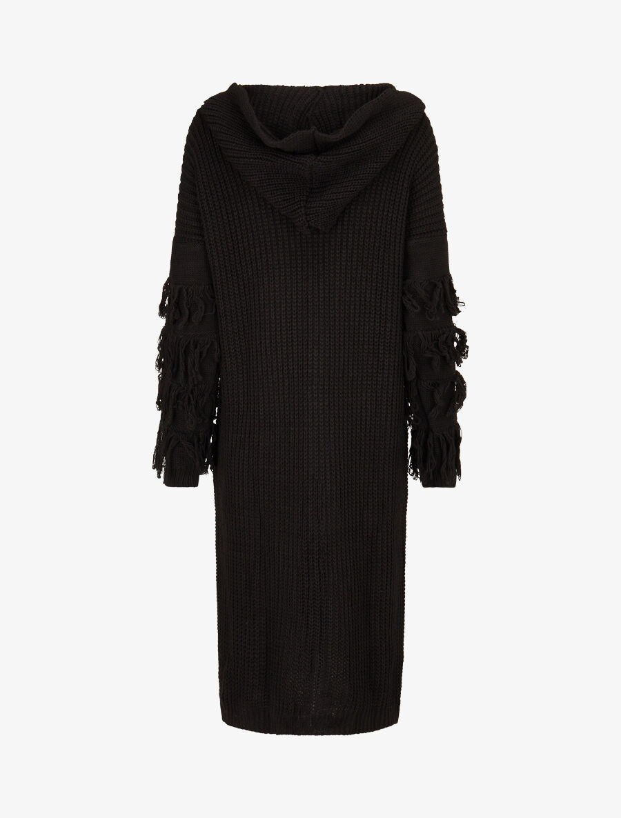 Gilet en maille à manches stylisées - Noir - 2