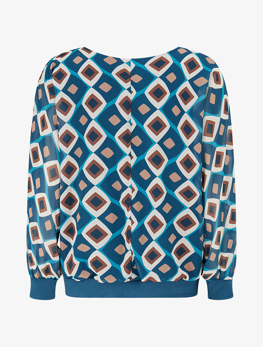 Top en voile à motifs 70&