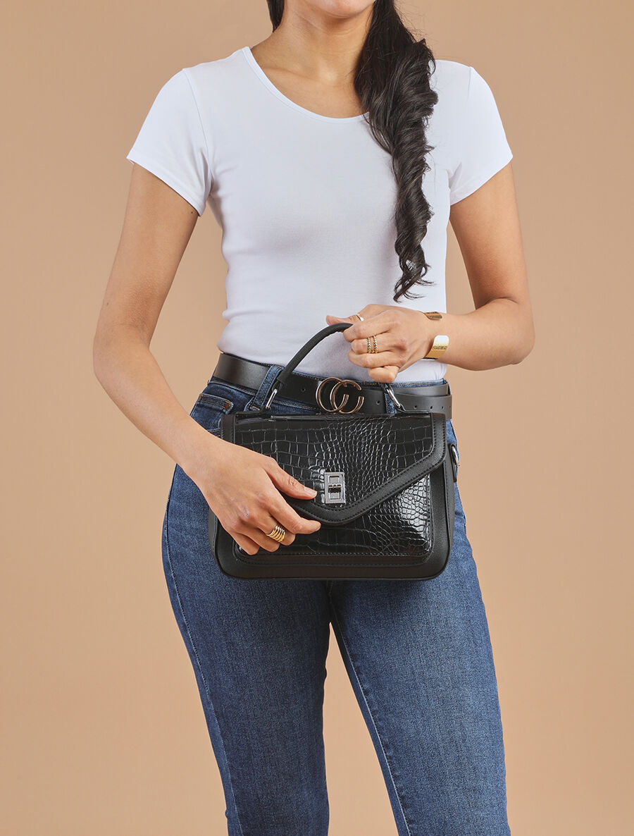 Sac besace Faith - Noir - 5