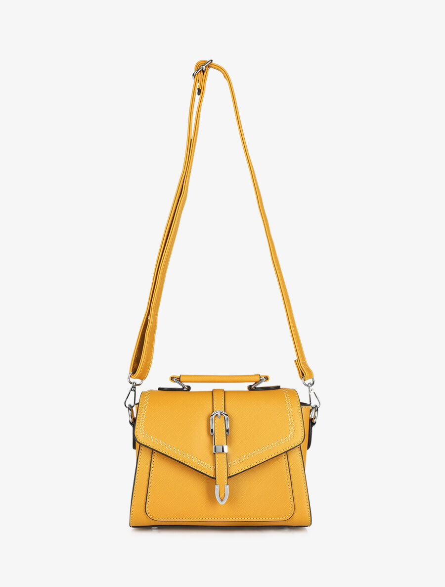 Sac besace Veronica - Jaune moutarde - 3
