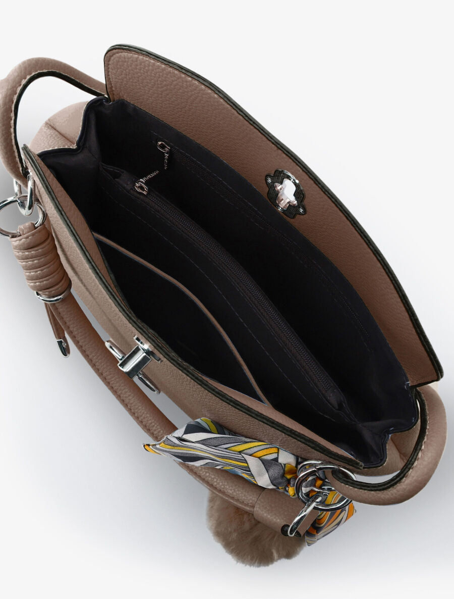 Sac bandoulière Andréa - Taupe - 4