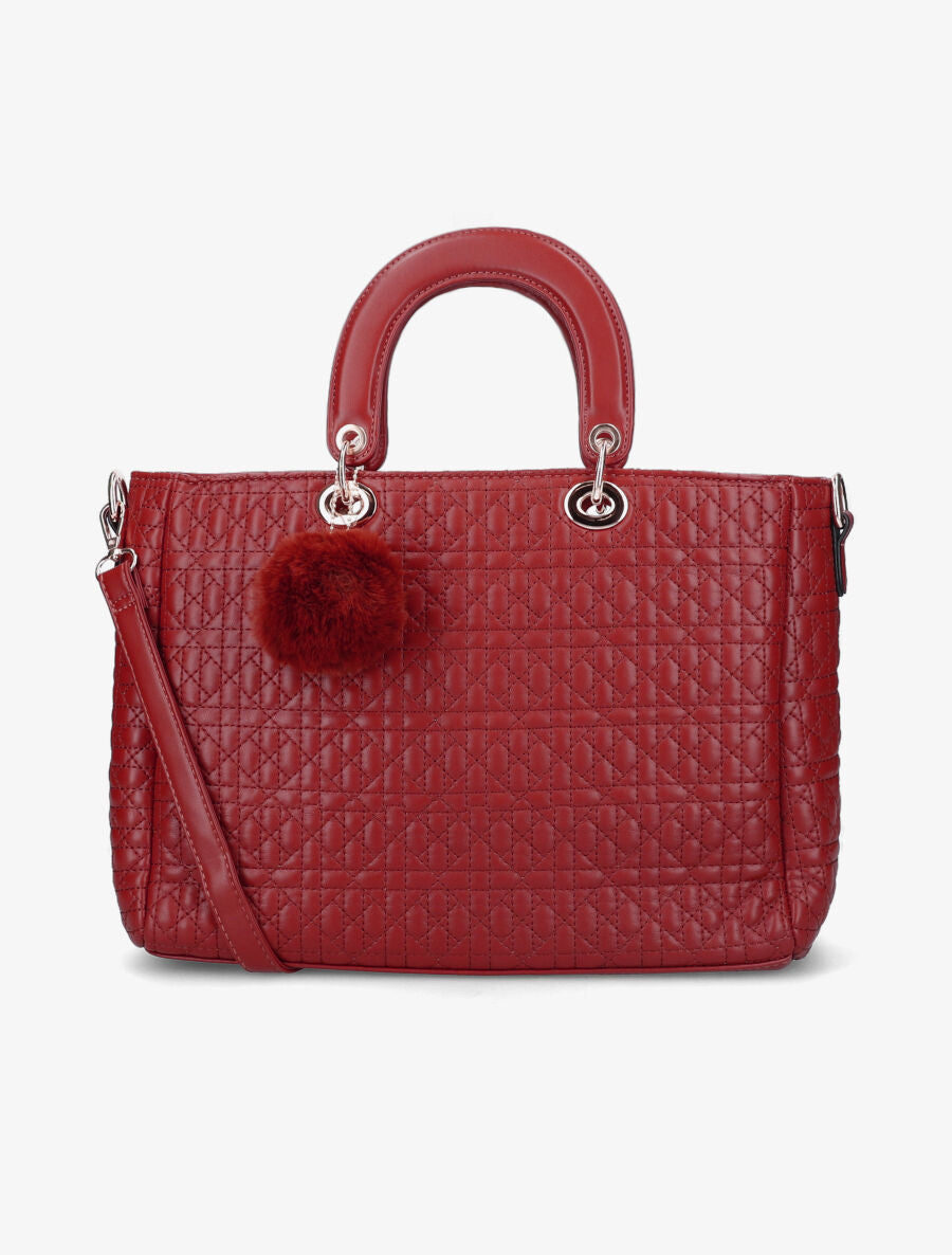 Sac cabas Mathilde - Rouge - 5