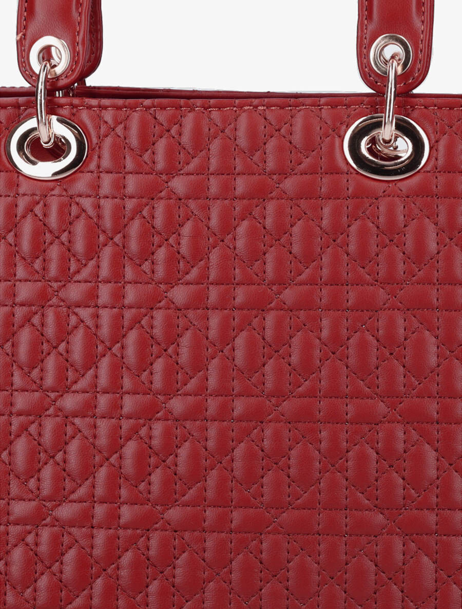 Sac cabas Mathilde - Rouge - 4