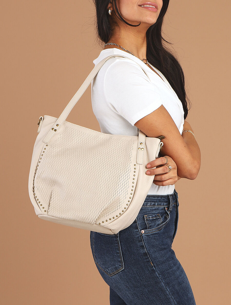 Sac cabas Amilia - Écru - 7