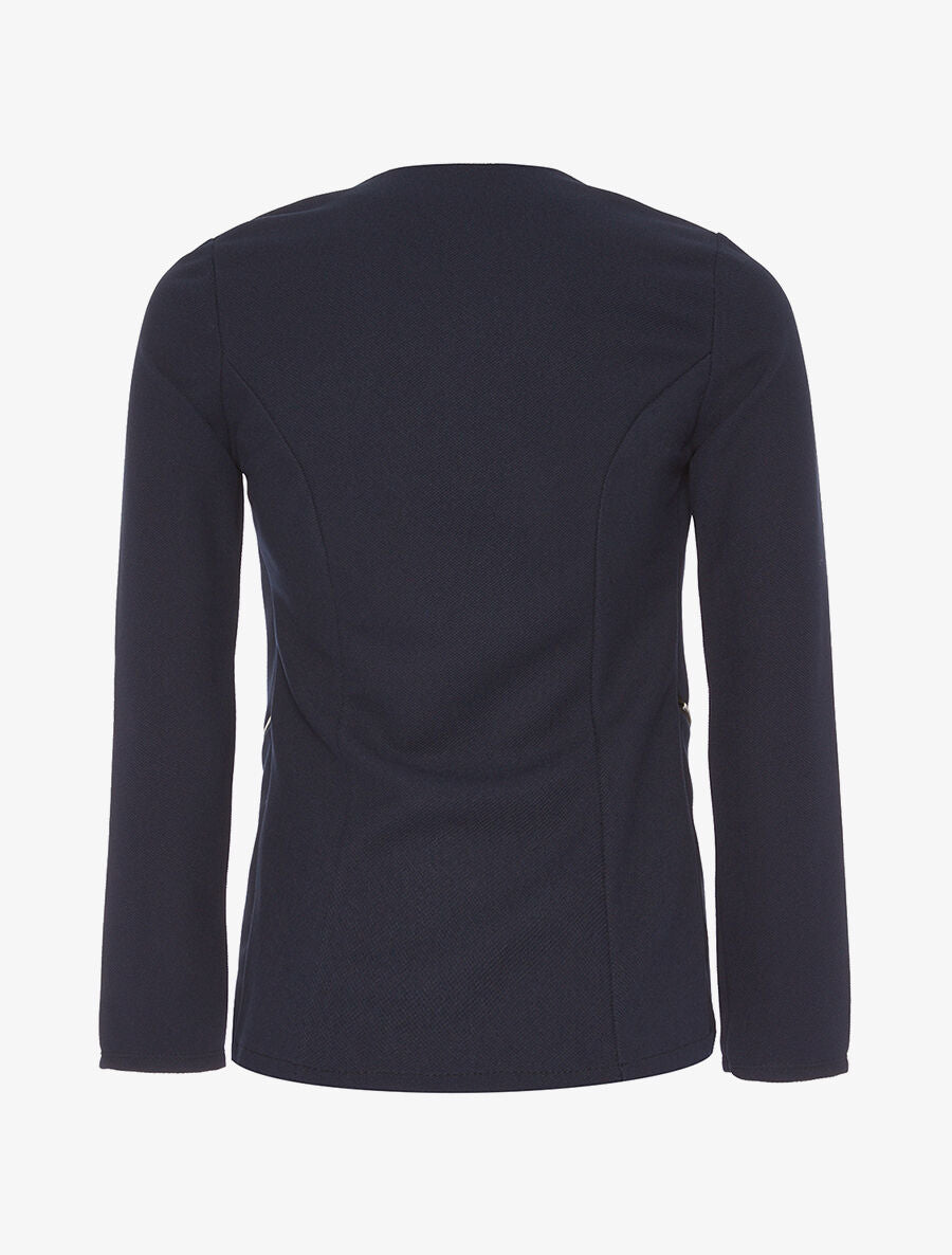 Veste ouverte asymétrique - marine - 2