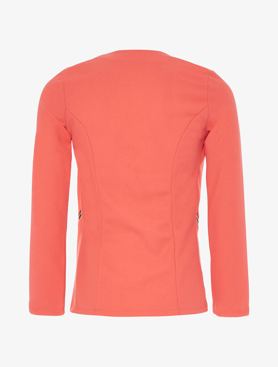 Veste ouverte asymétrique - corail - 2