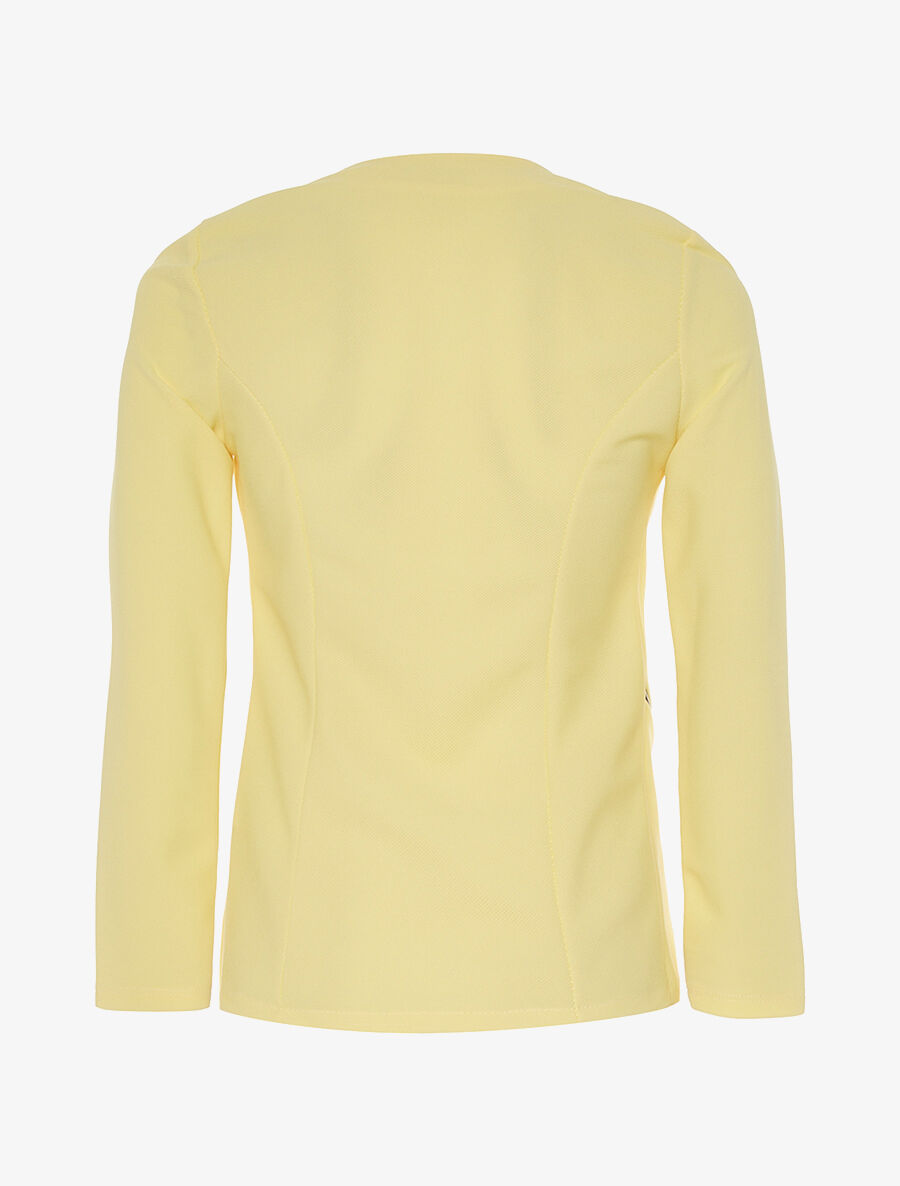 Veste ouverte asymétrique - jaune - 2