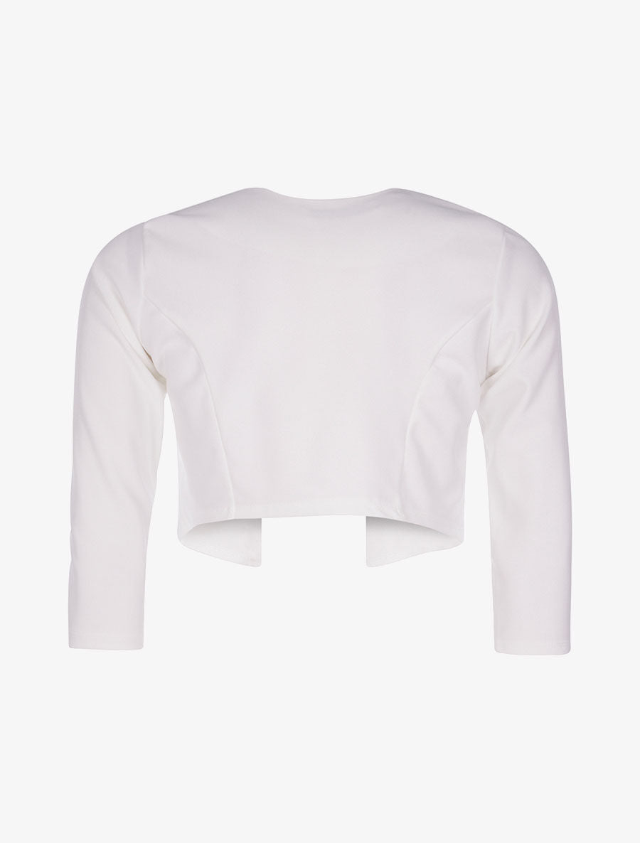 Boléro basic uni - blanc - 2