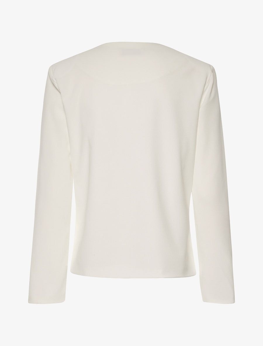 Veste basic à épaulettes - blanc - 2