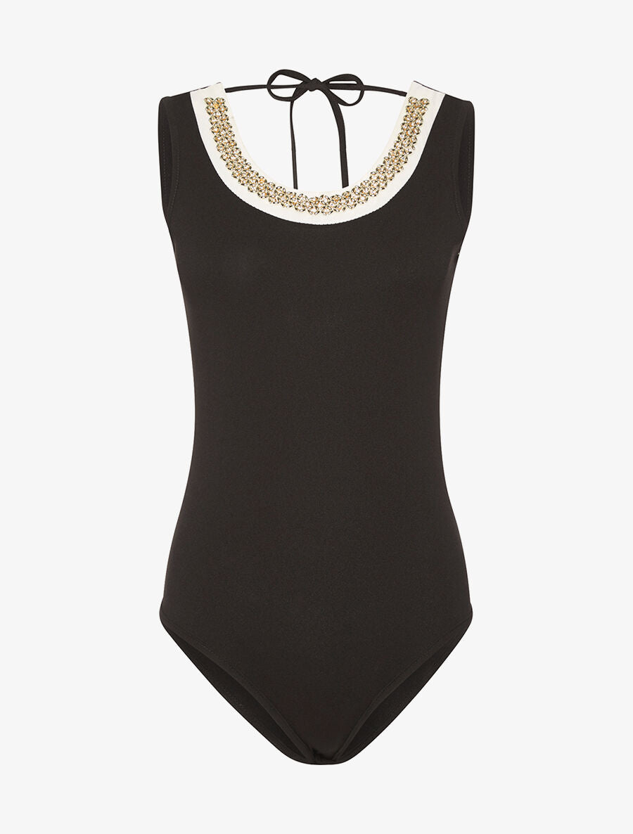 Body encolure bijoux - noir - 3