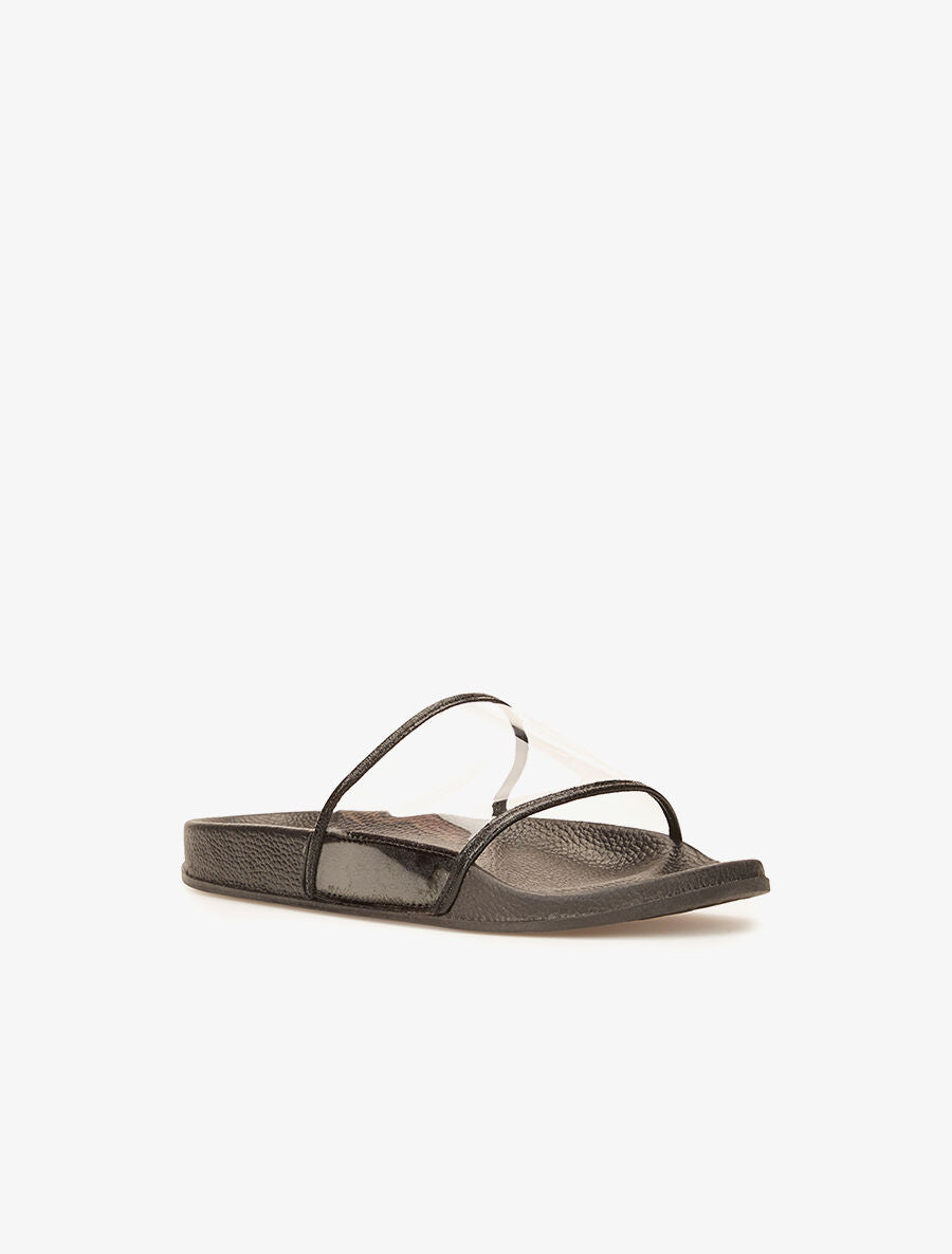 Mules transparentes - noir - 2