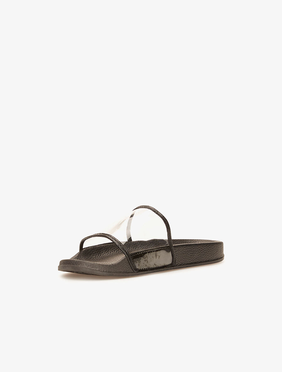 Mules transparentes - noir - 3