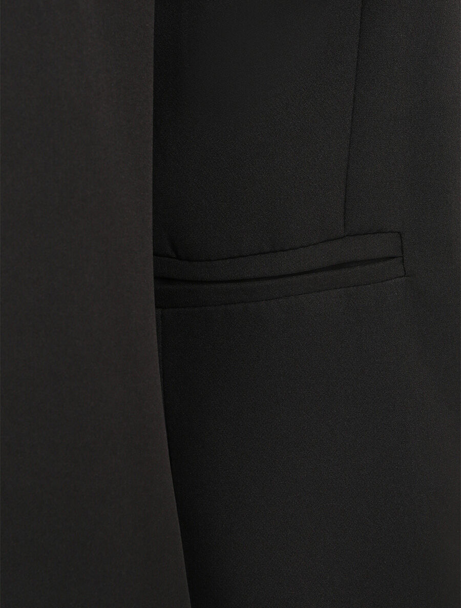 Veste unie ajustée - Noir - 3
