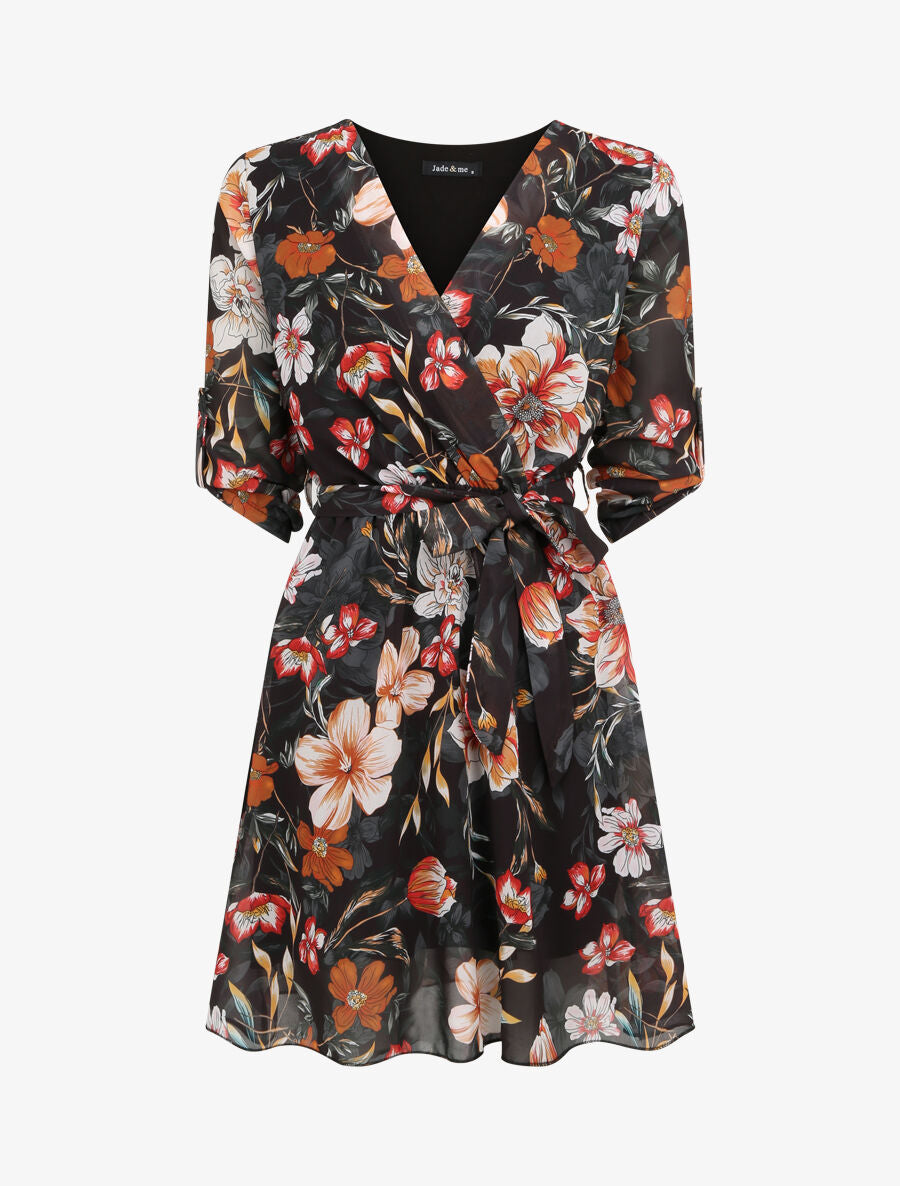 Robe imprimé fleurs d&