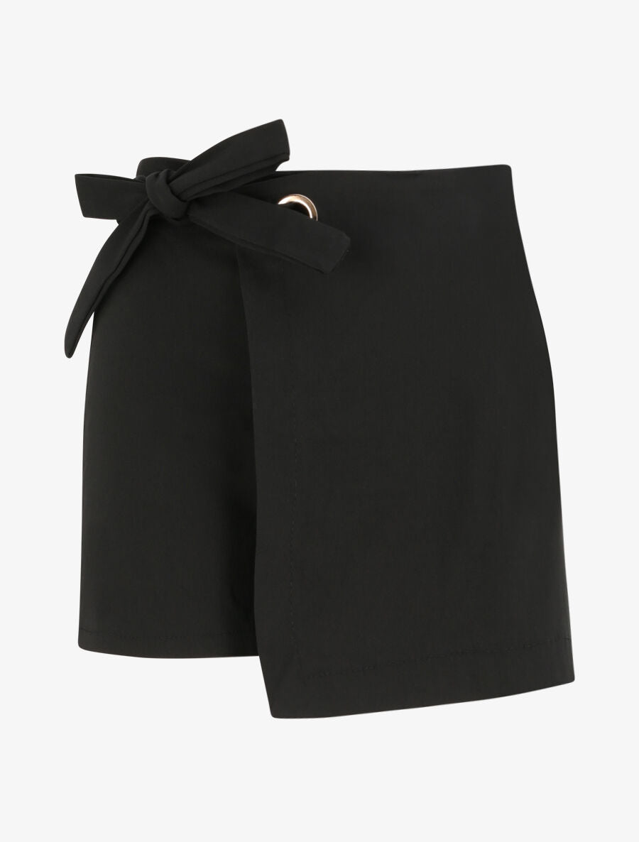Short style jupe à taille élastiquée - Noir - 1