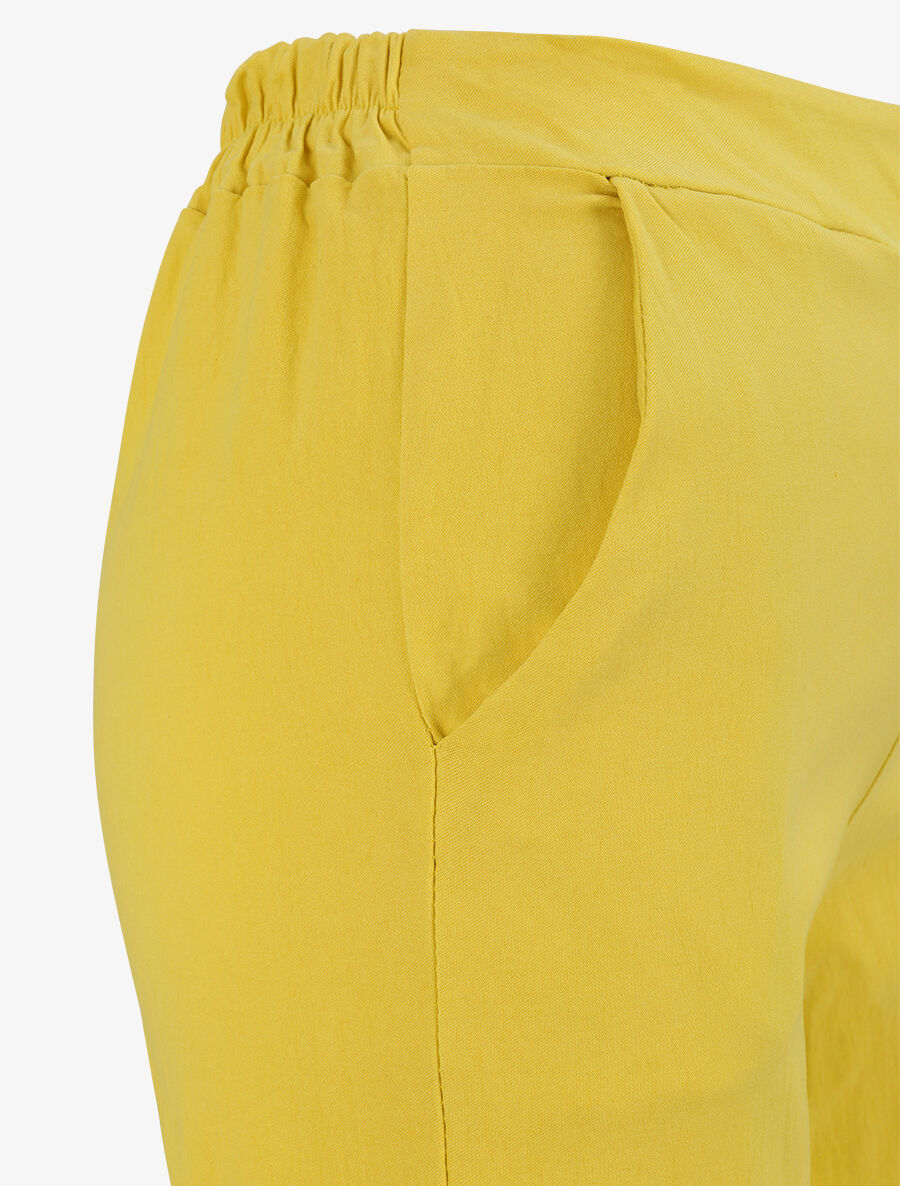 Pantalon ample coupe droite - Jaune - 3