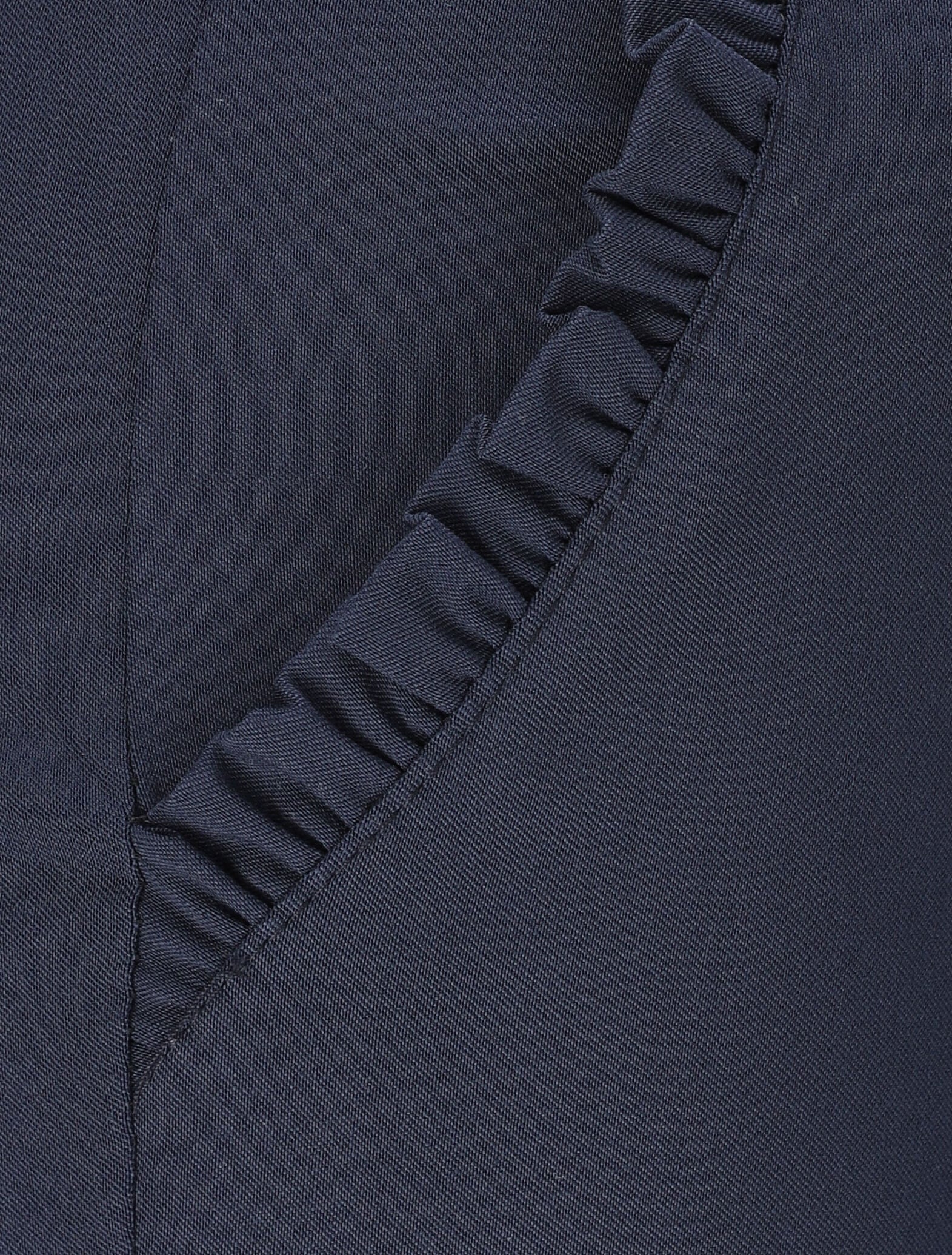 Pantalon chino droit à poches volantées - Marine - 3