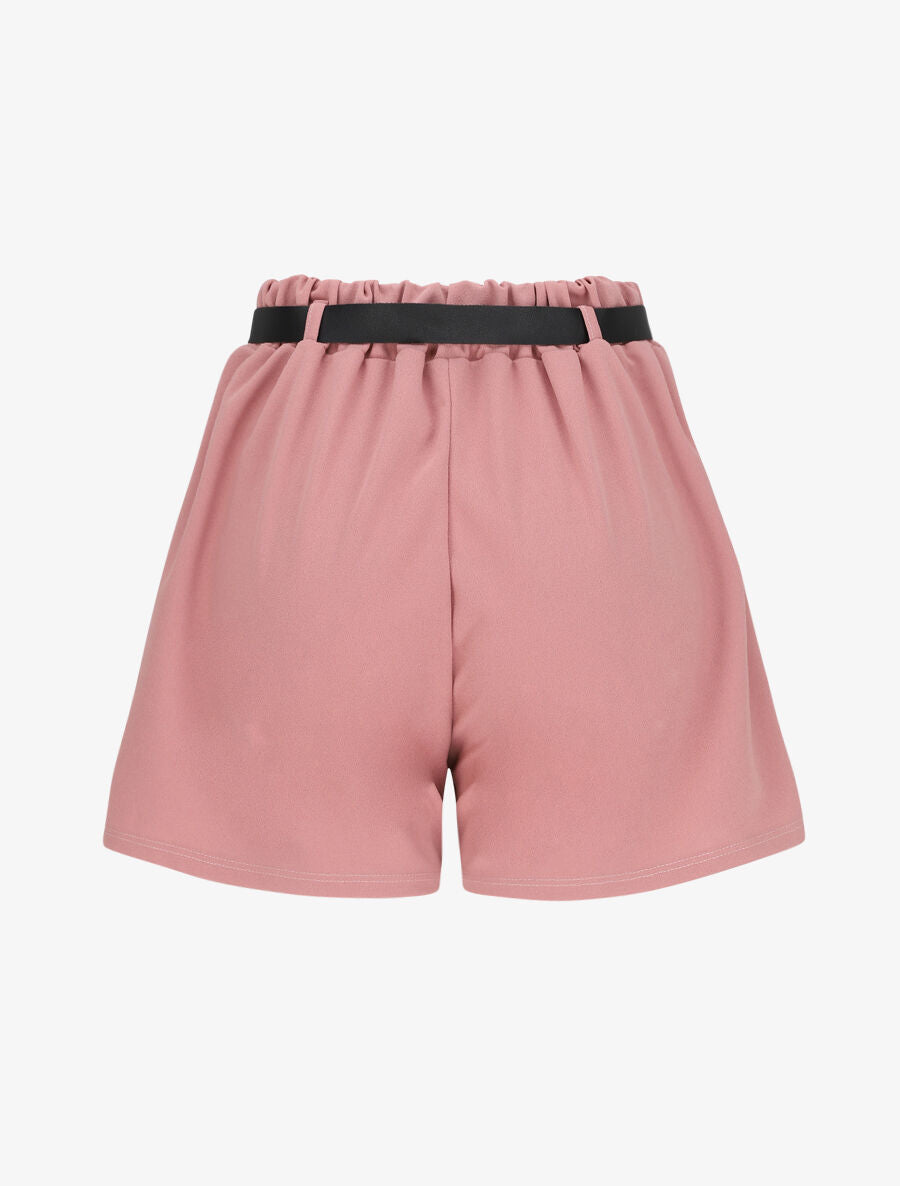 Short fluide évasé - Rose - 2