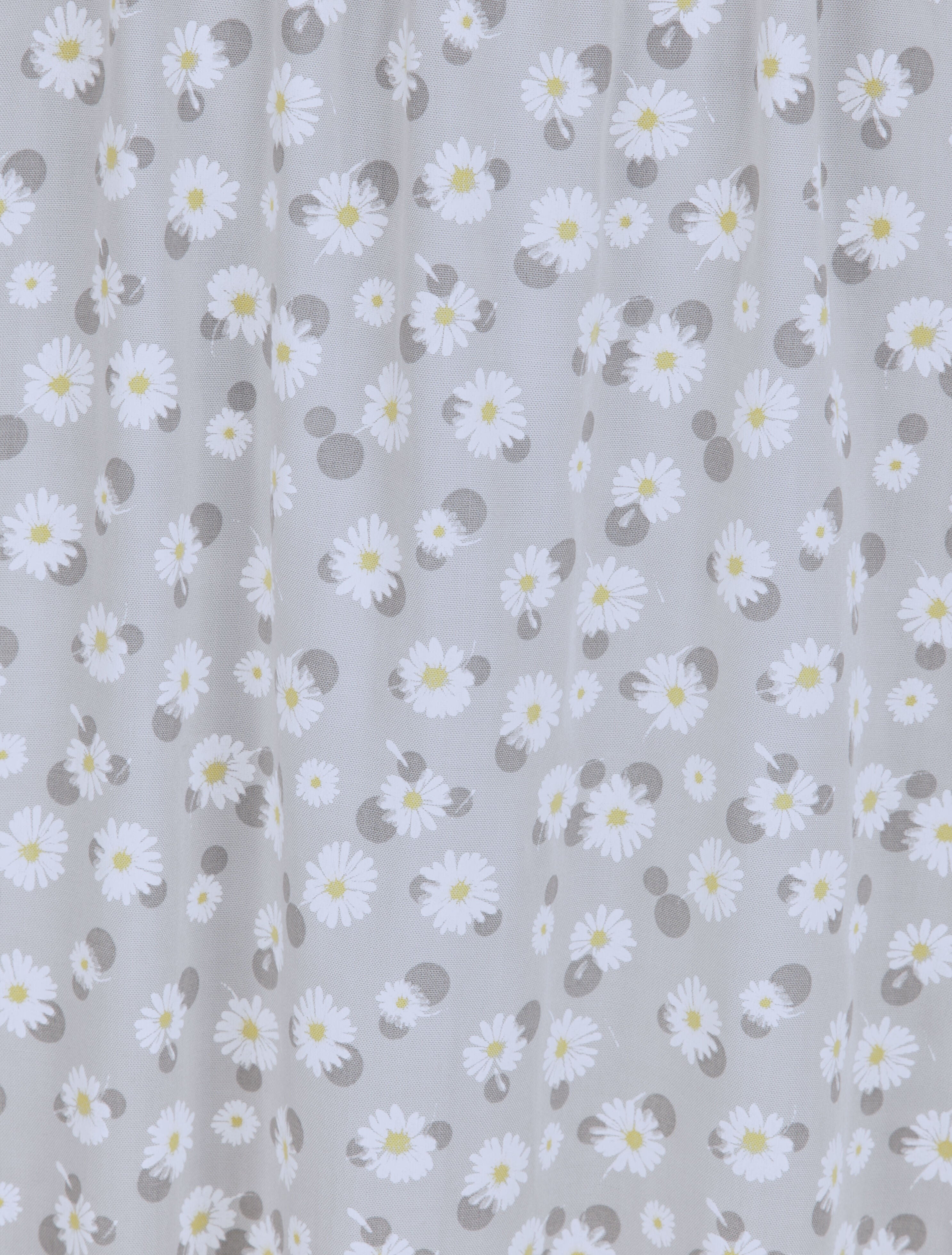 Robe longue empire à bretelles imprimé marguerites - Gris clair - 3