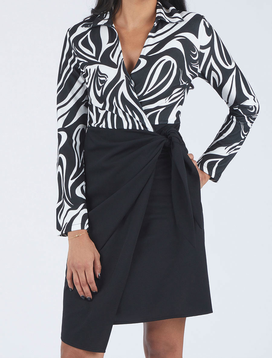 Robe portefeuille trompe-l&