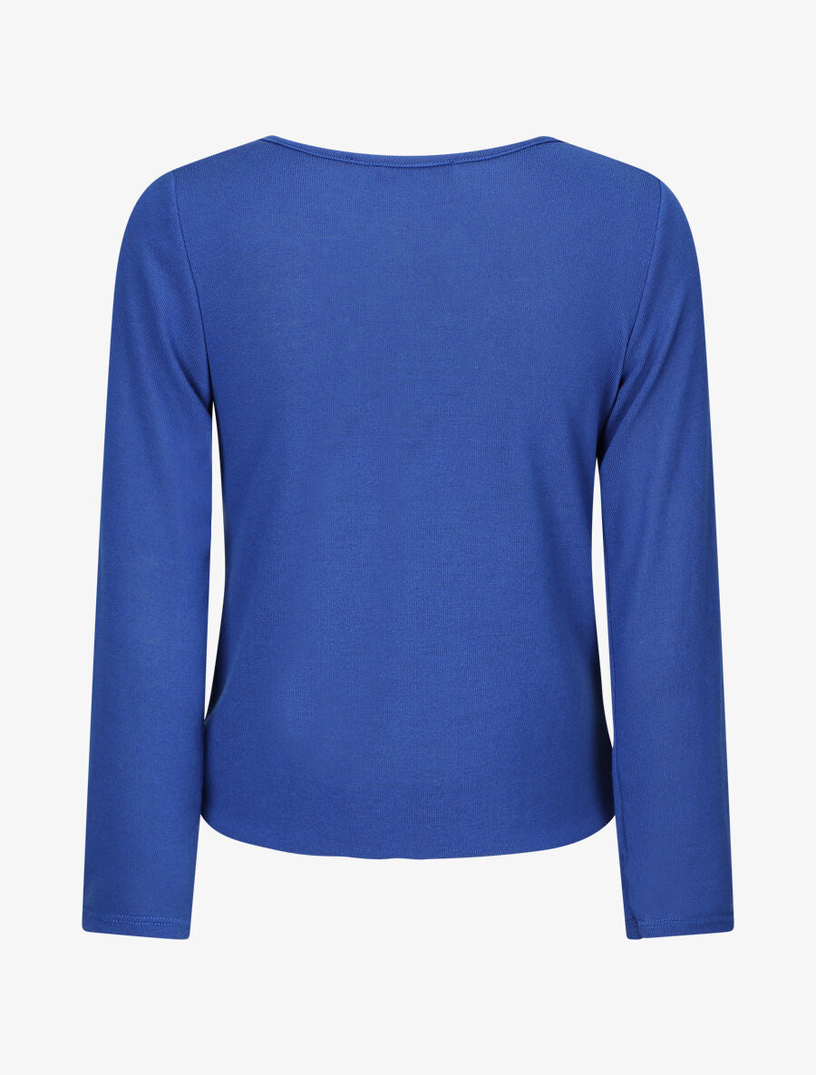 Pull cache-coeur doublé - Bleu électrique - 2