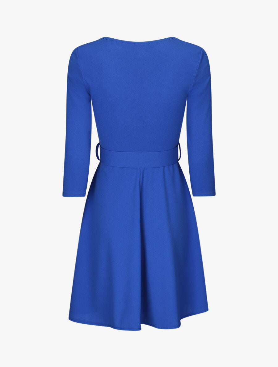 Robe patineuse à zip - Bleu électrique - 2