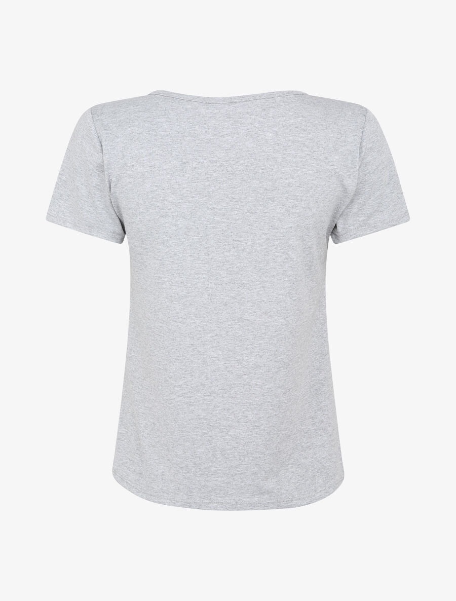 T-shirt à motif coeur et imprimé animaux - Gris - 2
