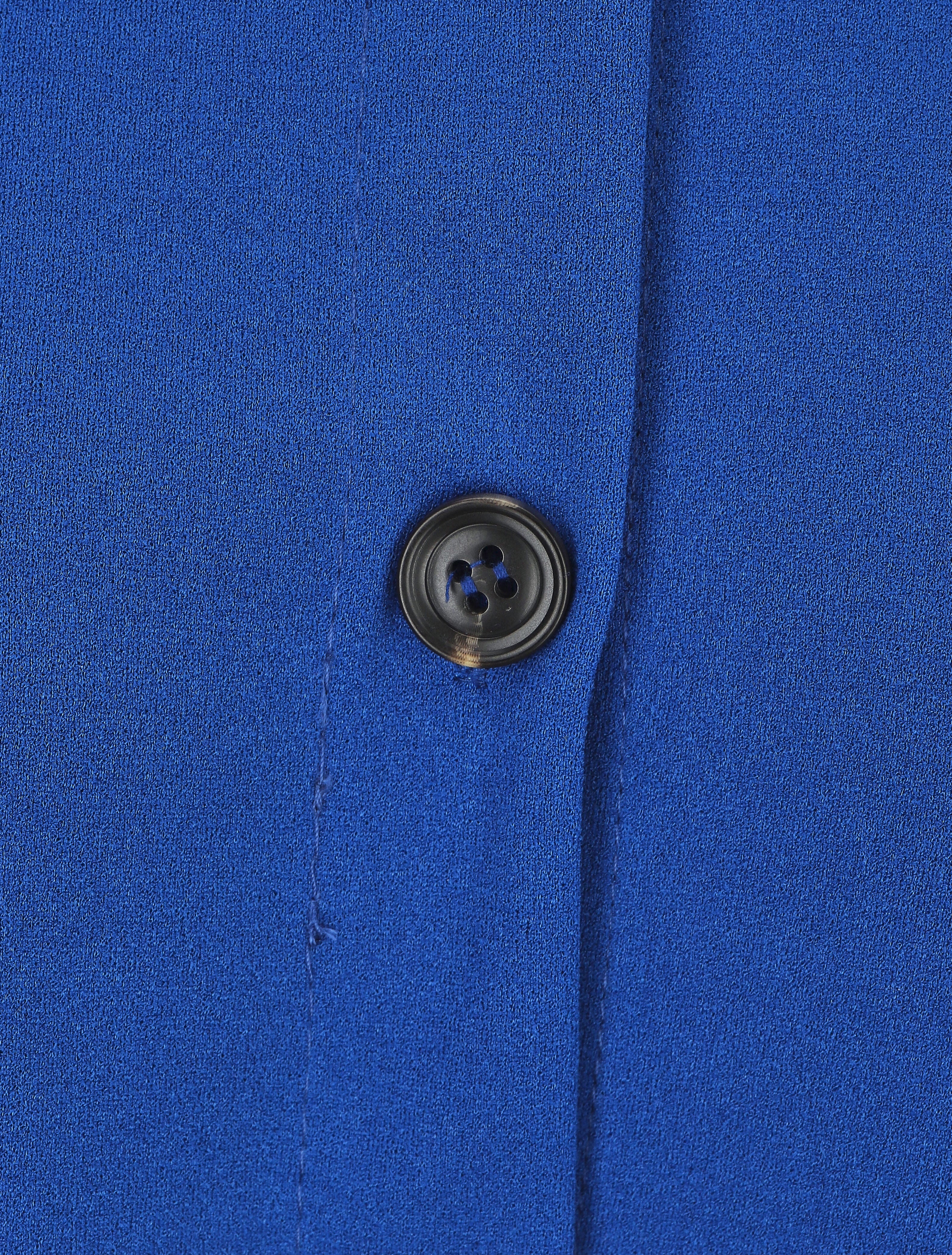 Chemise unie et liens à nouer - Bleu roi - 3