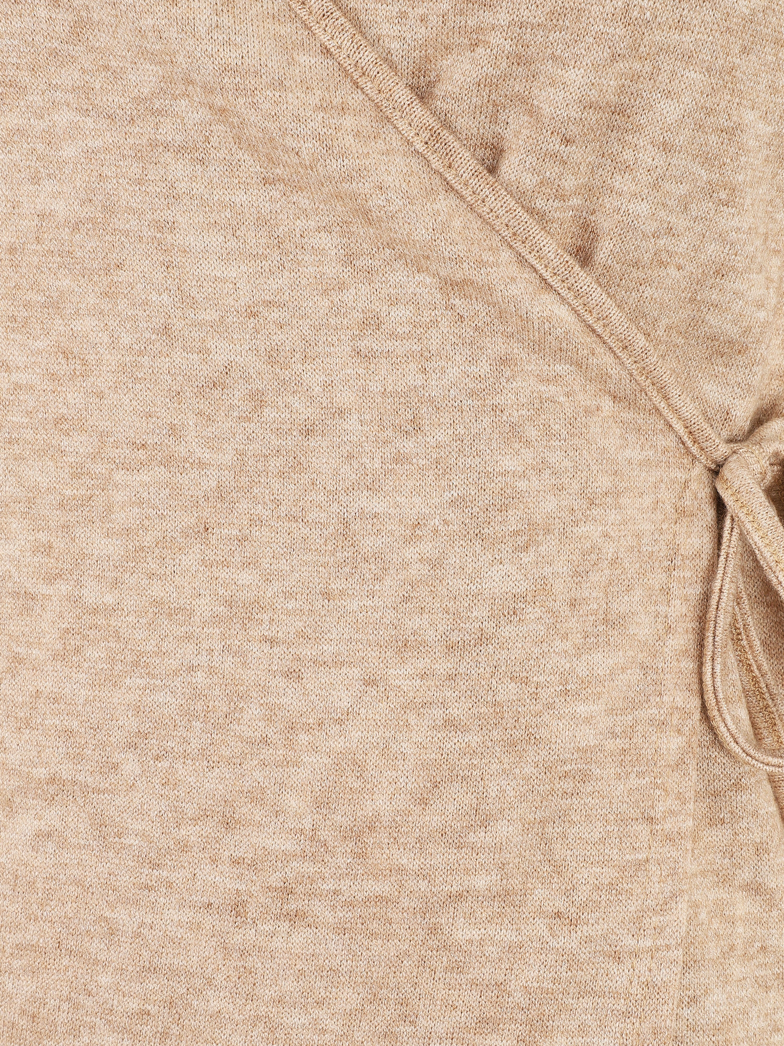 Pull cache-coeur uni - Beige - 3