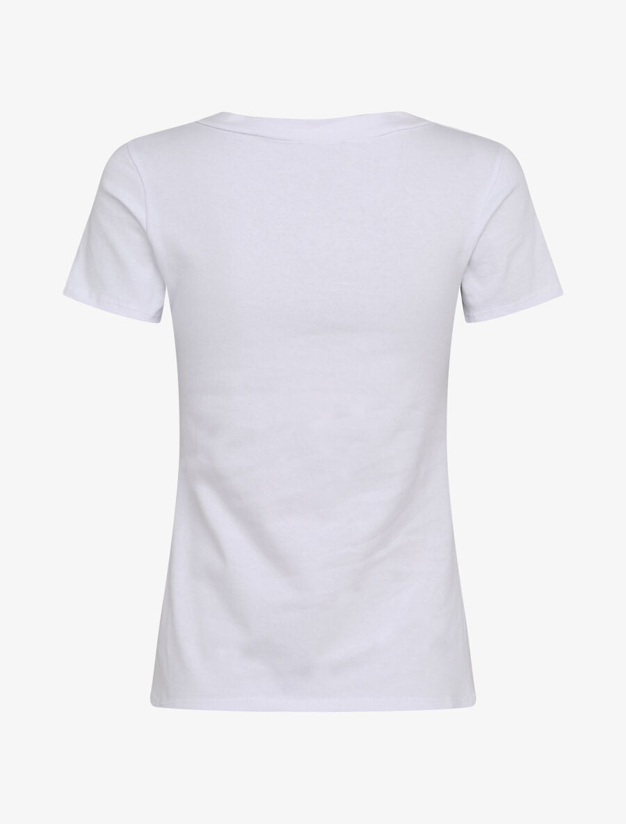 T-shirt slim Love is sweet - Blanc - 2