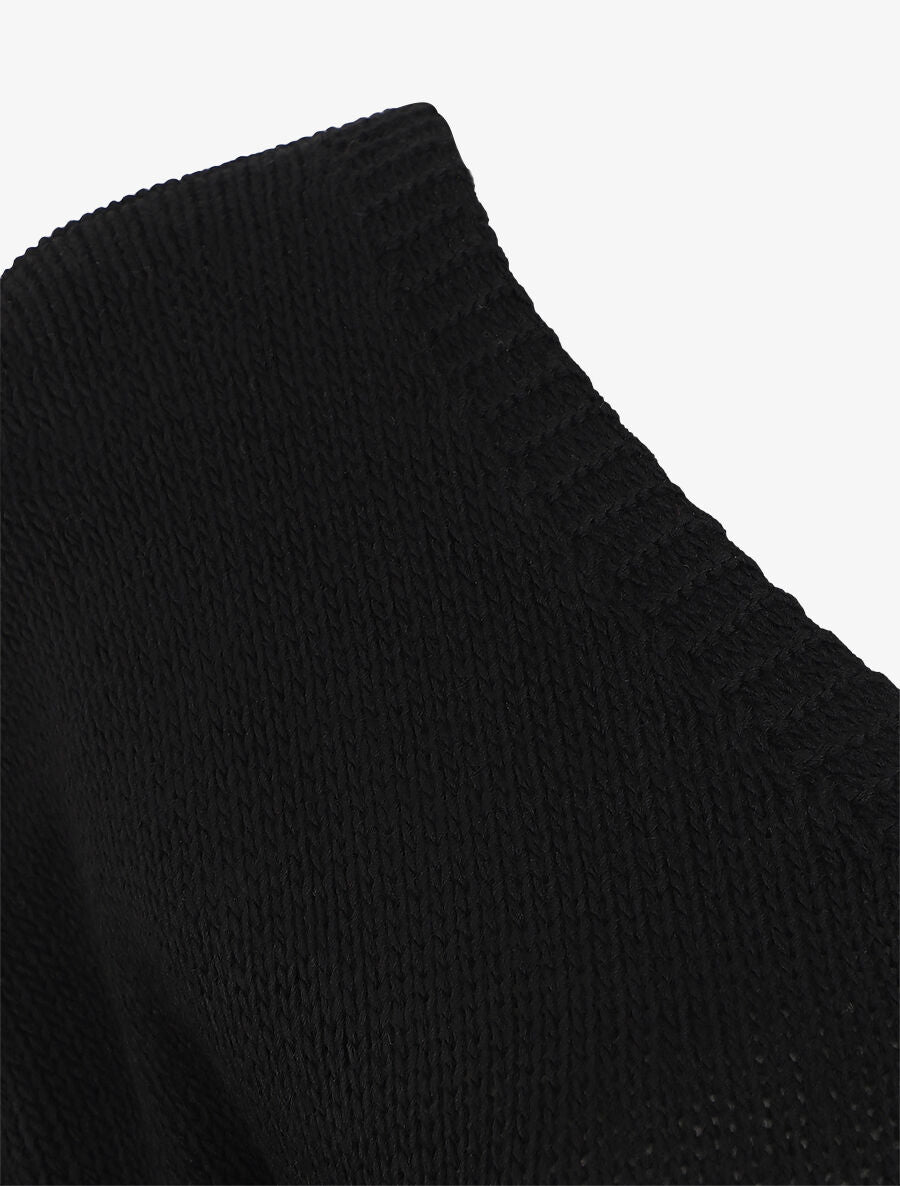 Pull droit dos stylisé - Noir - 3