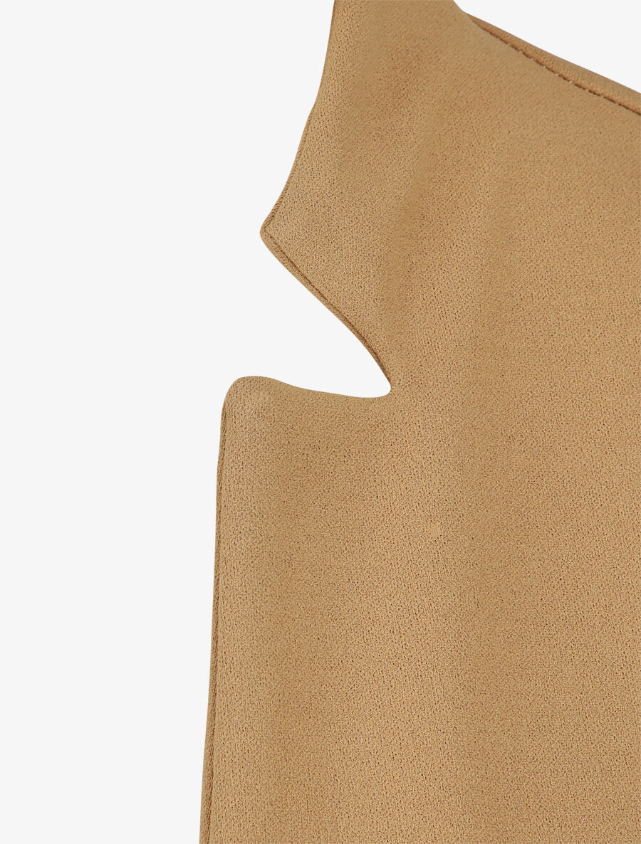 Veste fluide à col cranté - Camel - 3