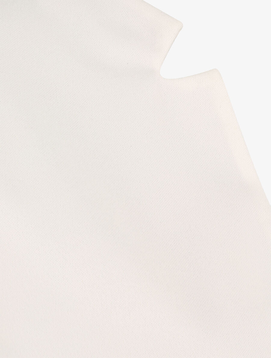 Veste courte à col cranté - Blanc - 3
