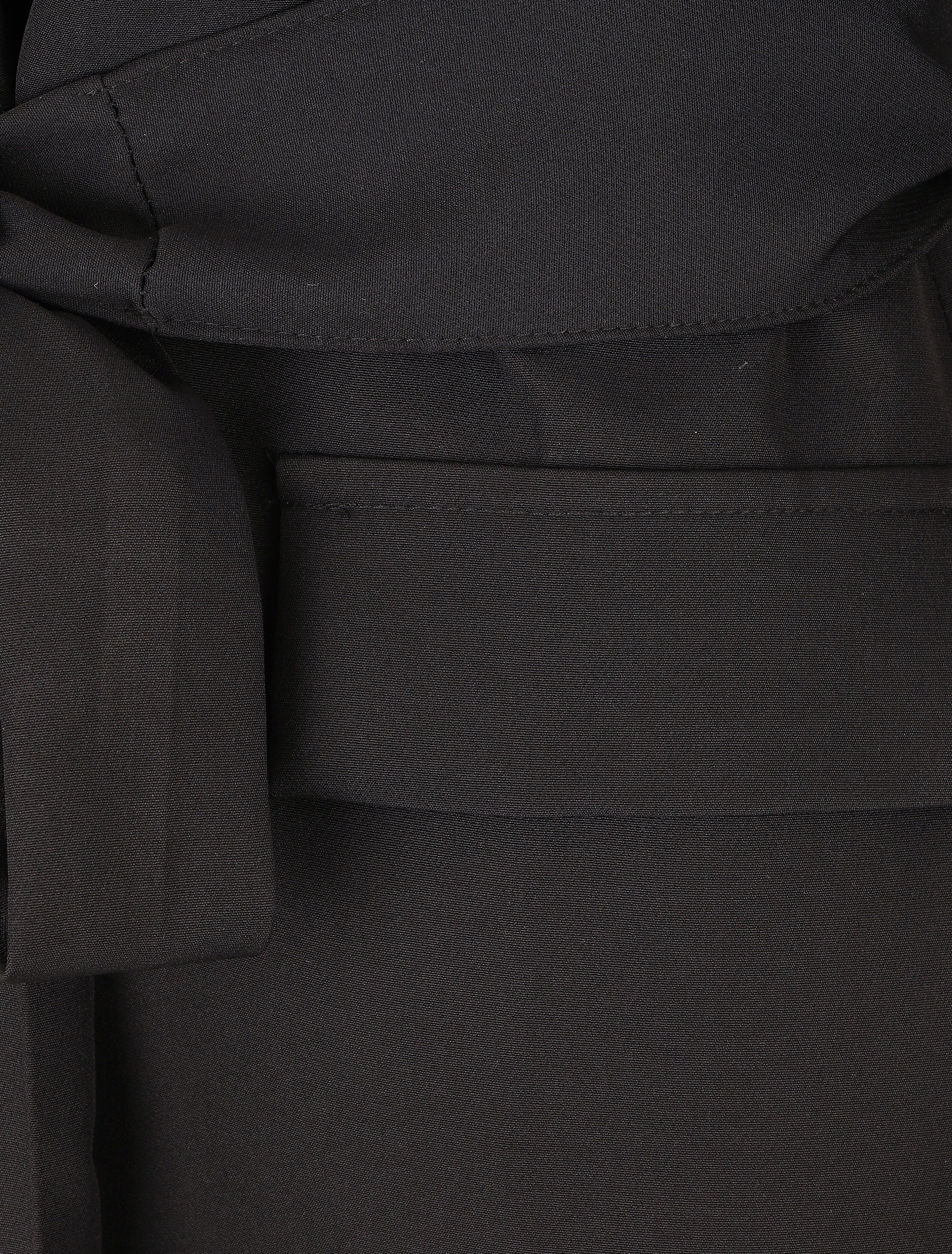 Blazer oversize ceinturé - Noir - 3