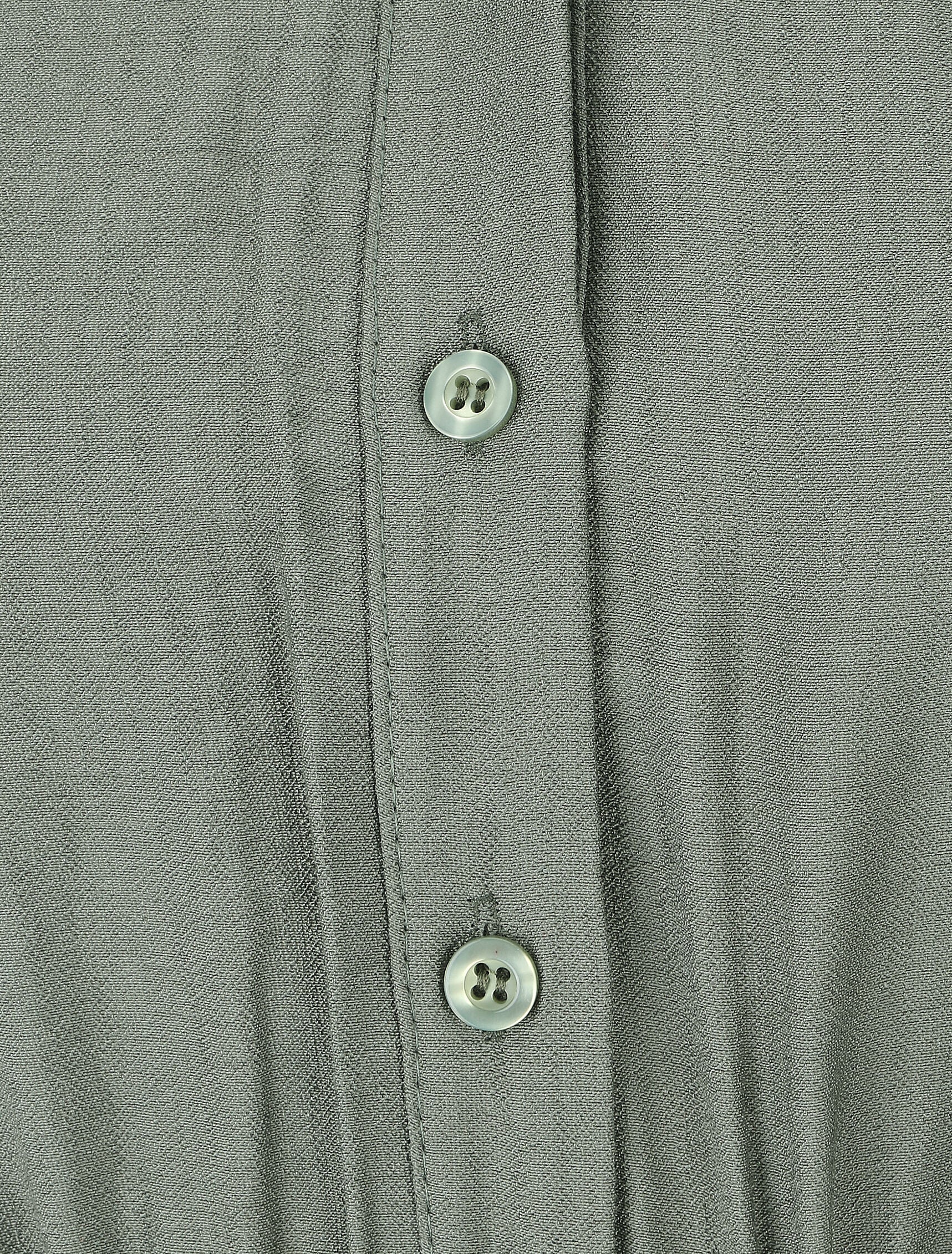 Tunique unie à manches retroussables - Kaki - 3