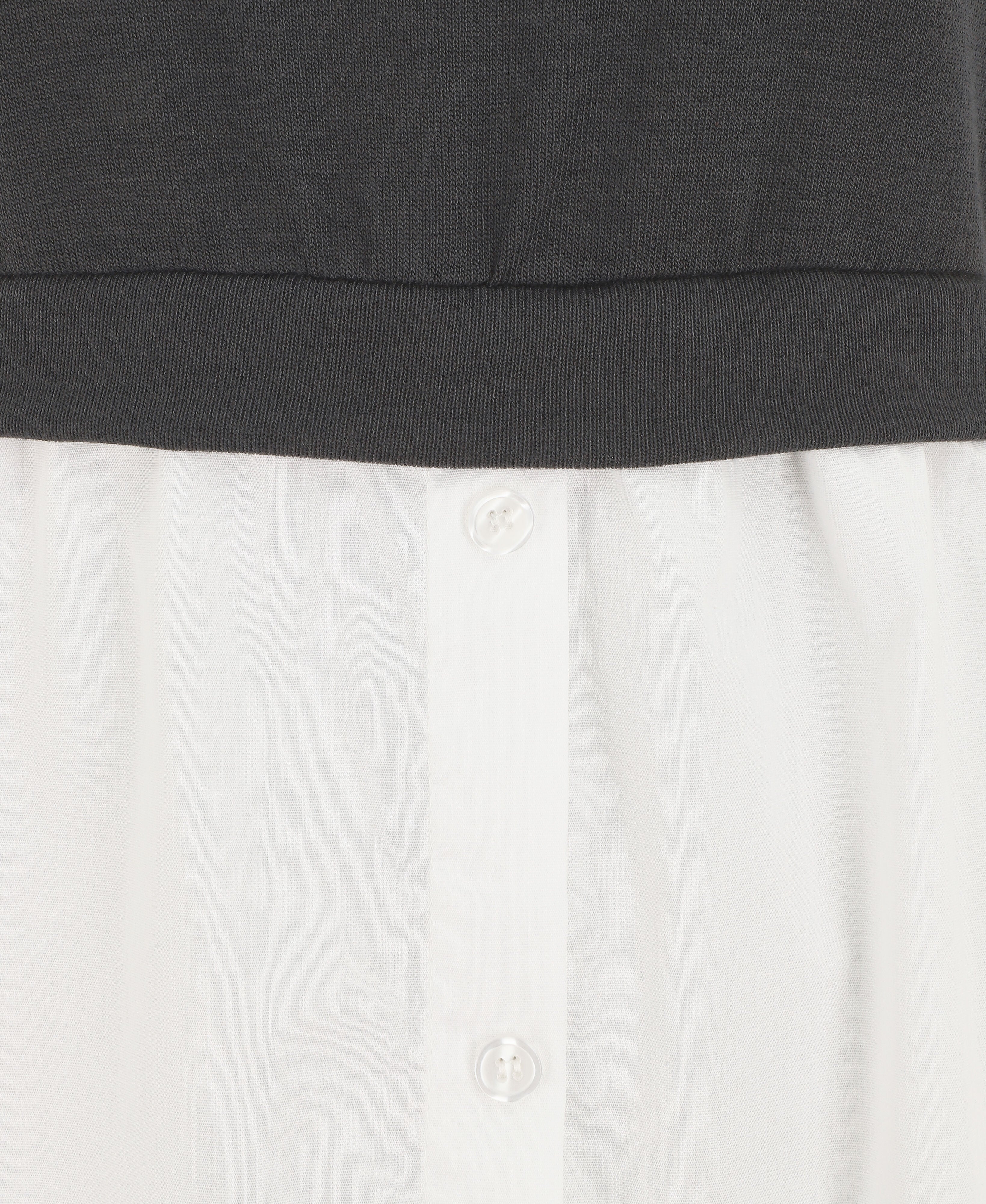 Pull à chemise en trompe l&
