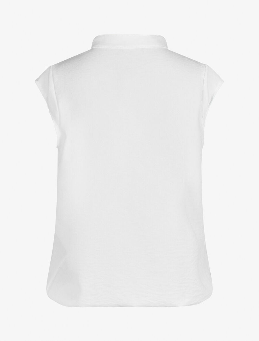 Top uni sans manches - Blanc - 2